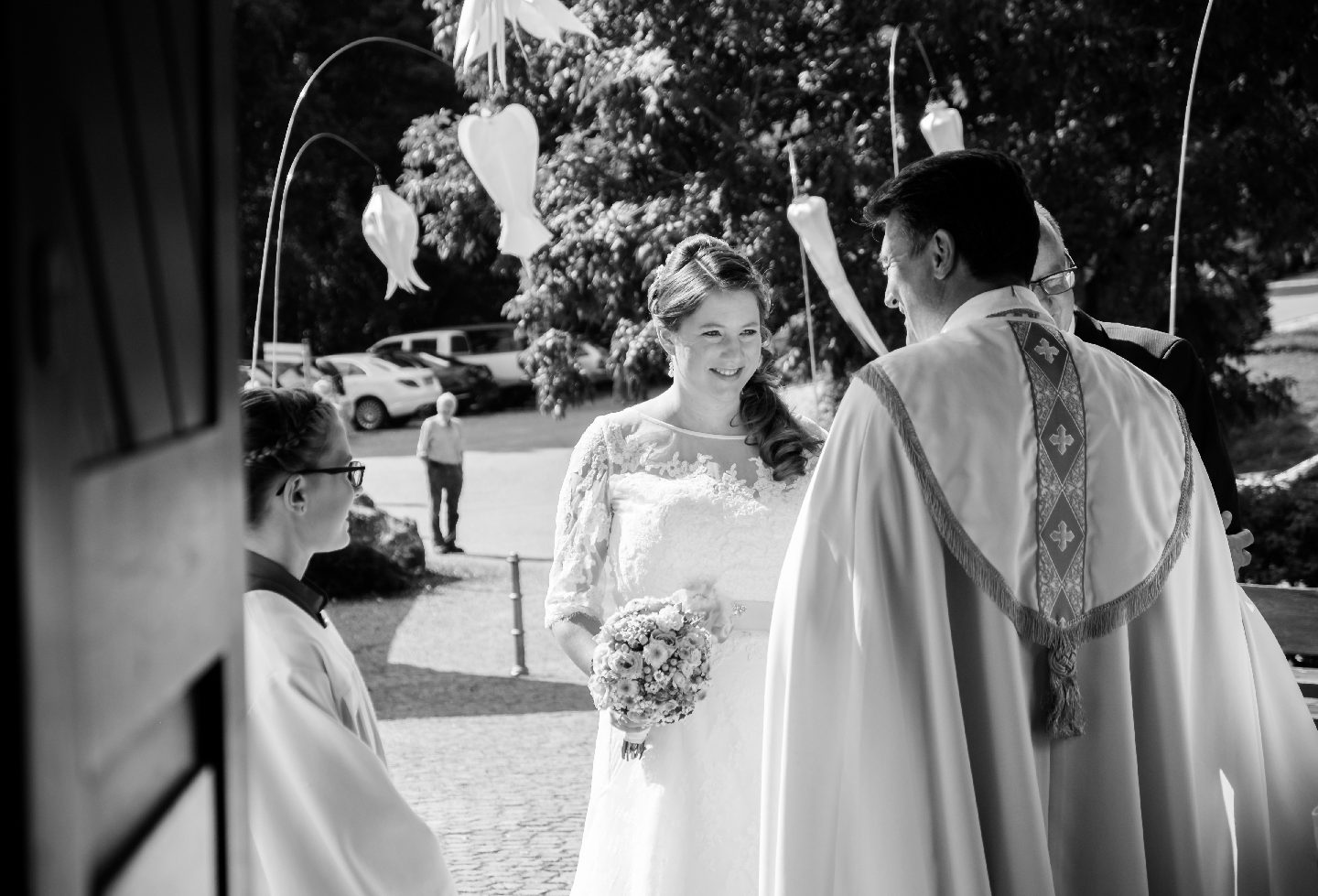 skyflowers auf der Hochzeit Schenkenberger Hof