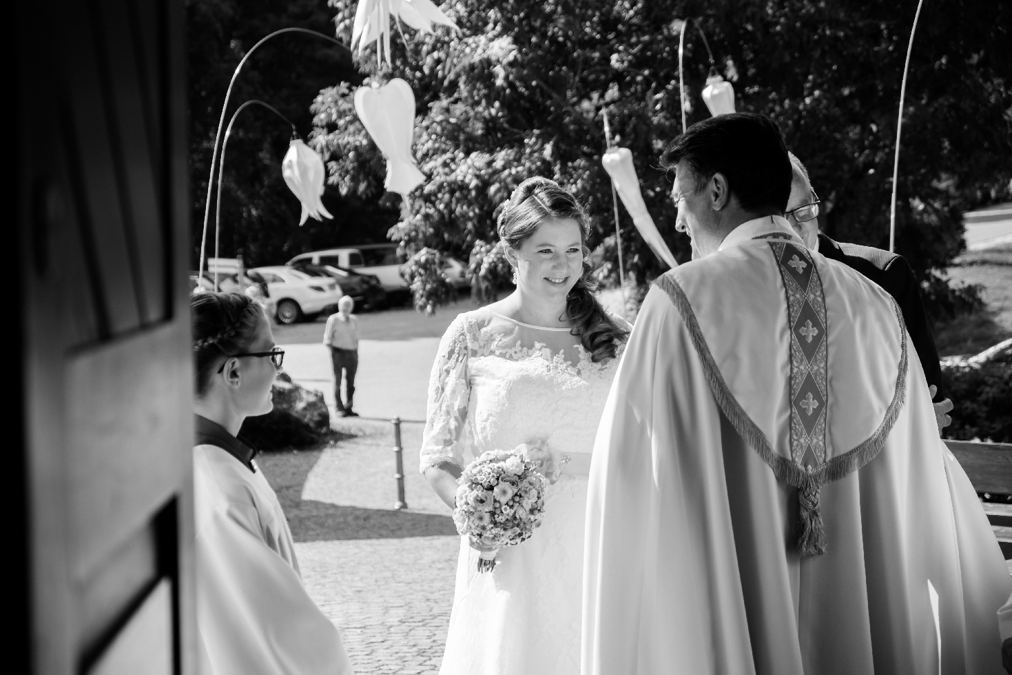 skyflowers auf der Hochzeit Schenkenberger Hof