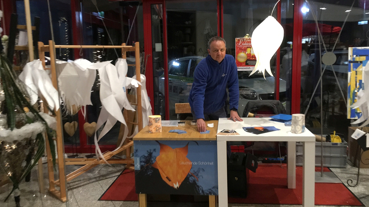 skyflowers beim Lichterabend in Gingen an der Fils