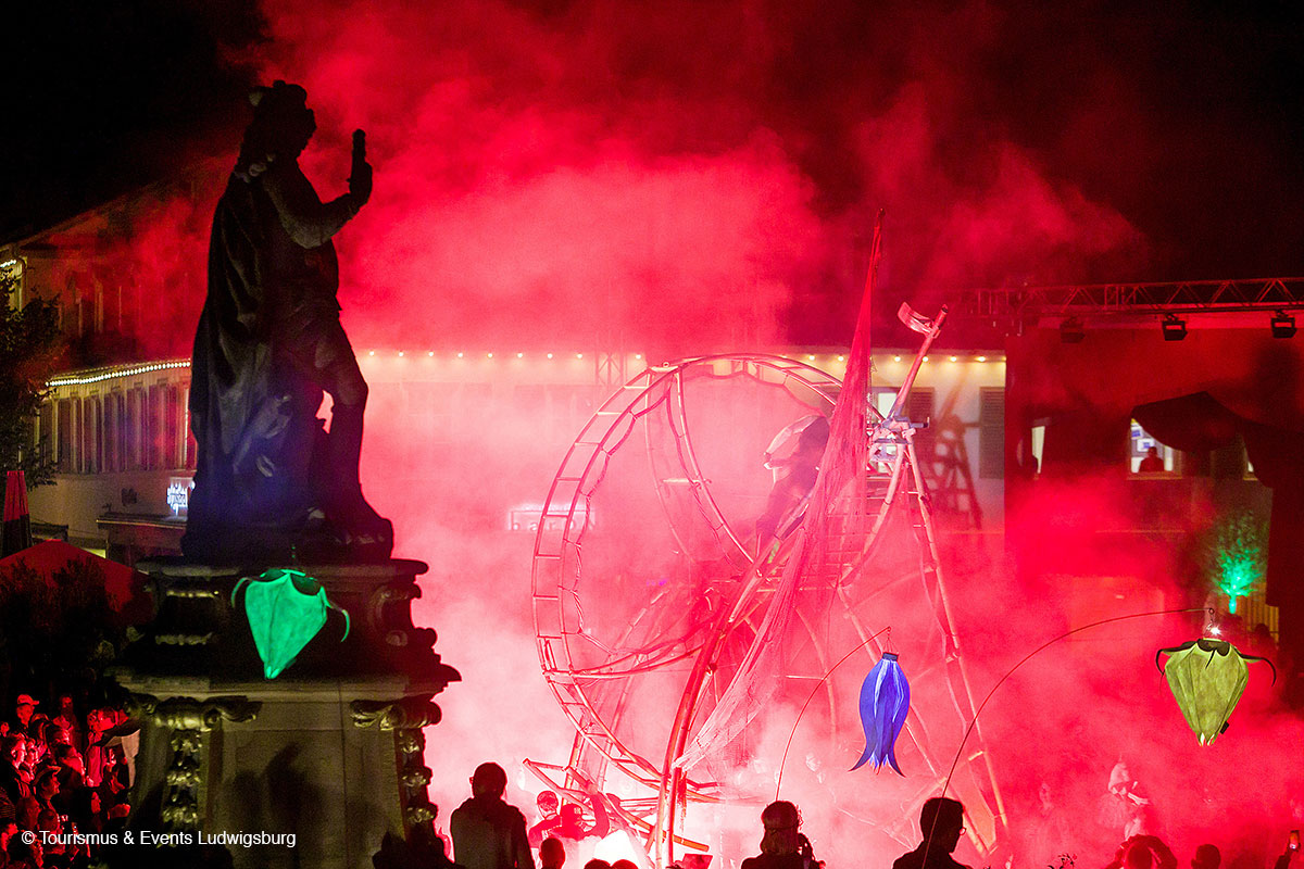 skyflowers Akzente bei der Venezianischen Messe in Ludwigsburg